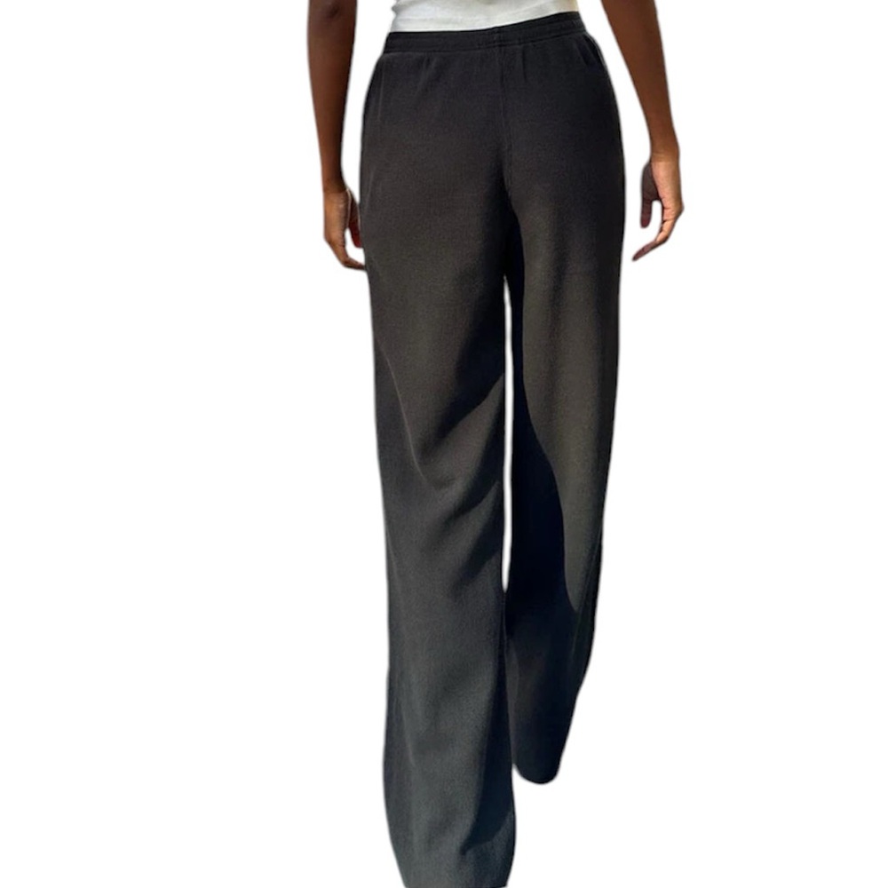 BRANDY MELVILLE- NWT- BLACK Waffle Pants with side pockets.